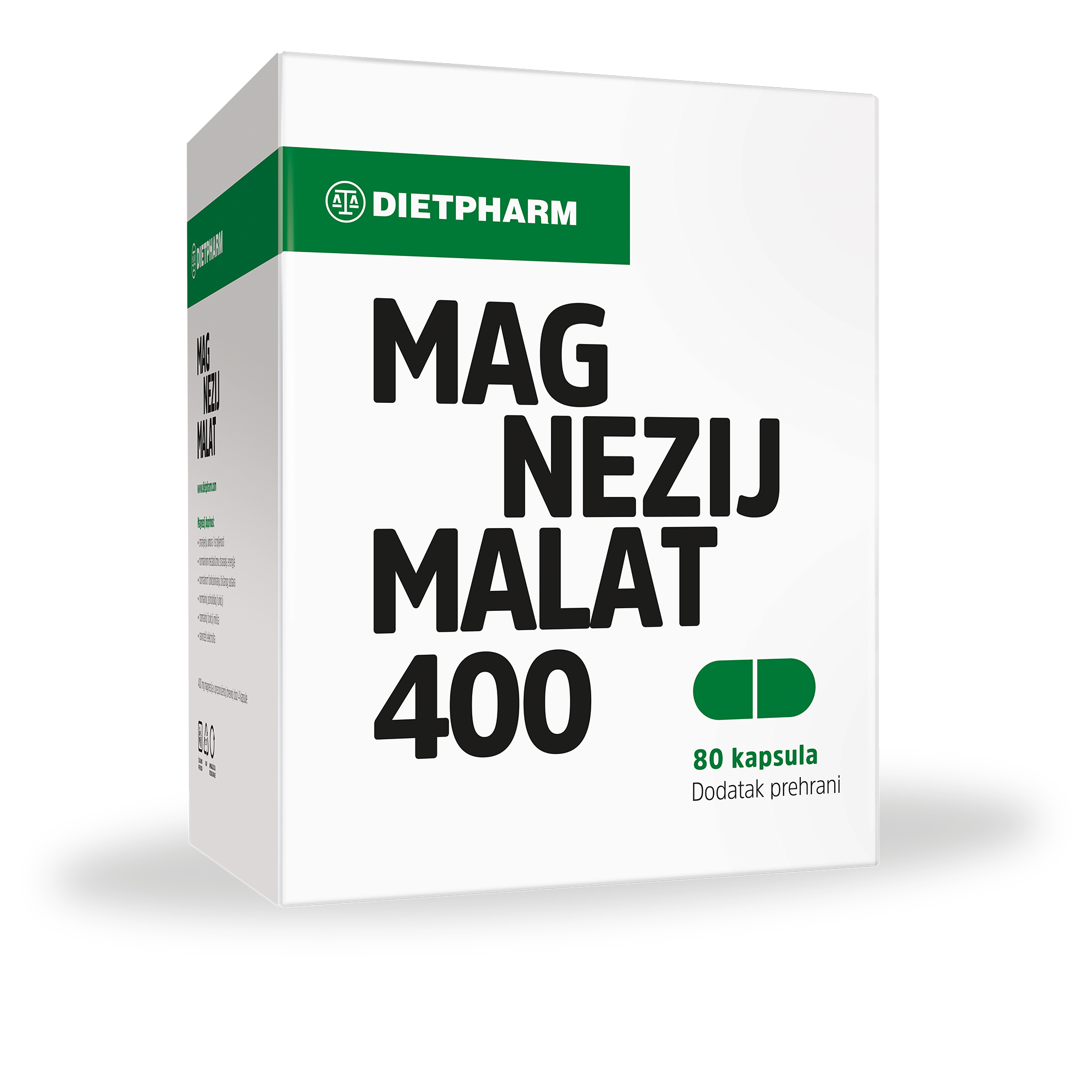 Magnezij Malat 400 kapsule - 400 mg čiste energije u dnevnoj dozi ...